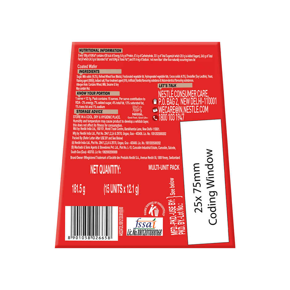 Nestle KitKat Choco Coated Wafer Bar - 2F Mini Gift Box Chocolate