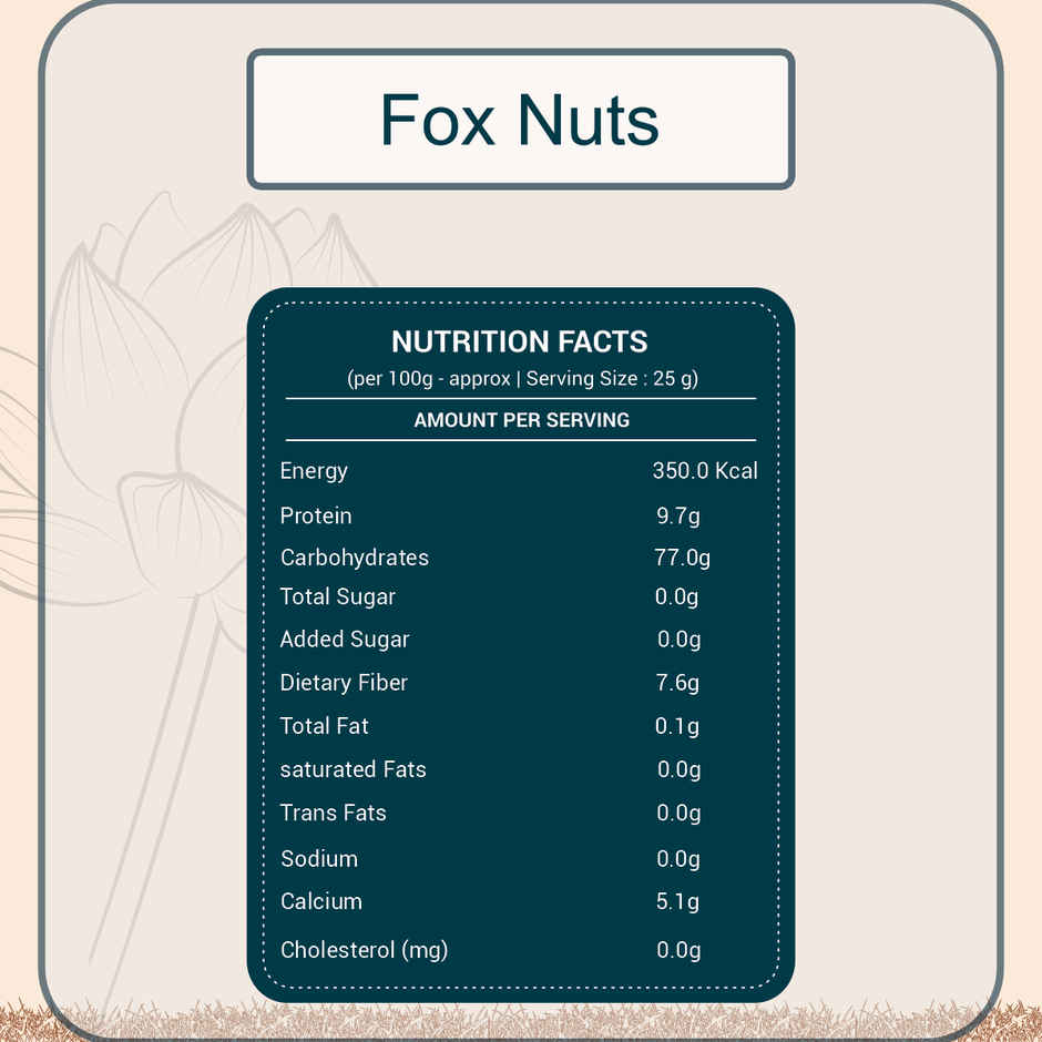 AMAYU Raw Foxnuts Phool Makhana