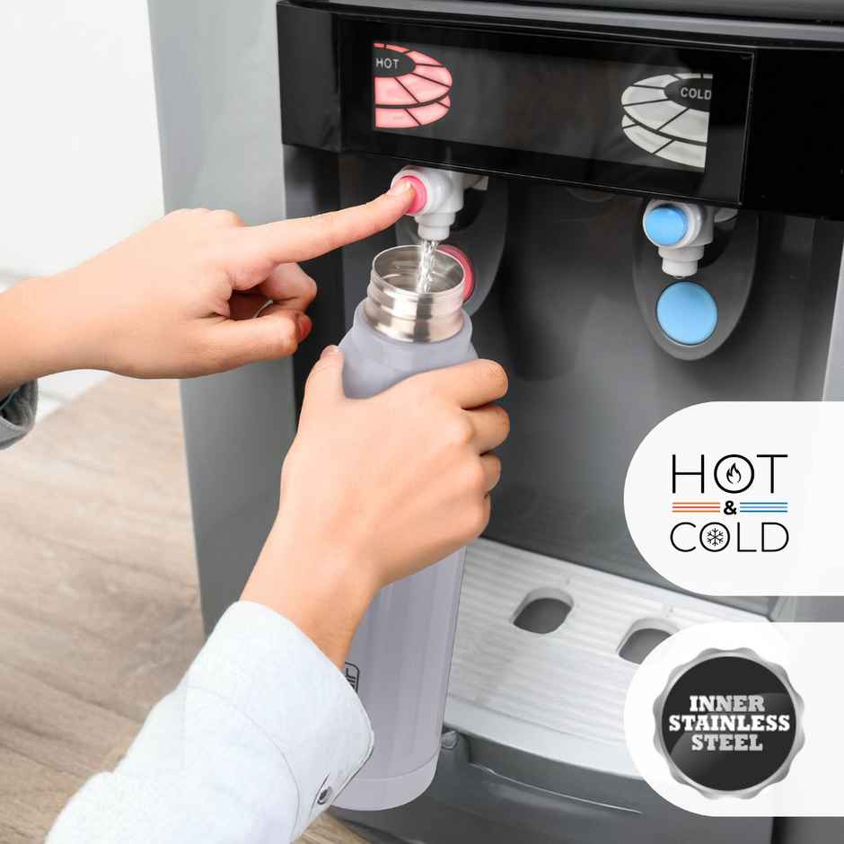 Flair Arrow Stainless Steel Inner Insulated Water Bottle 900Ml Grey