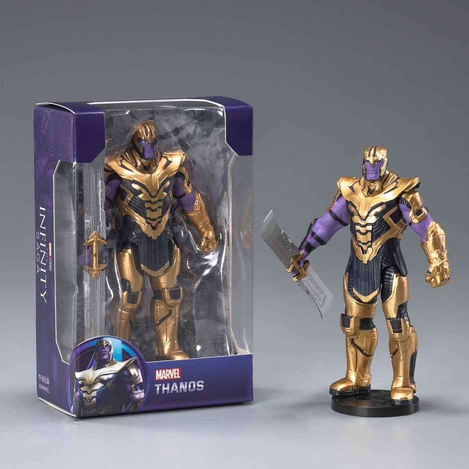 Striders Licensed Marvel Thanos Mini Action Figure Supervillain Toy | 4 inch