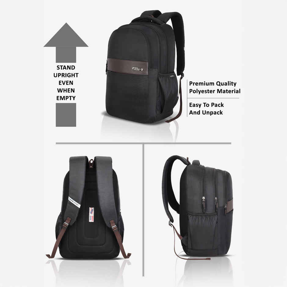 Lavie Sport Nexus Laptop Backpack | Black - 35L