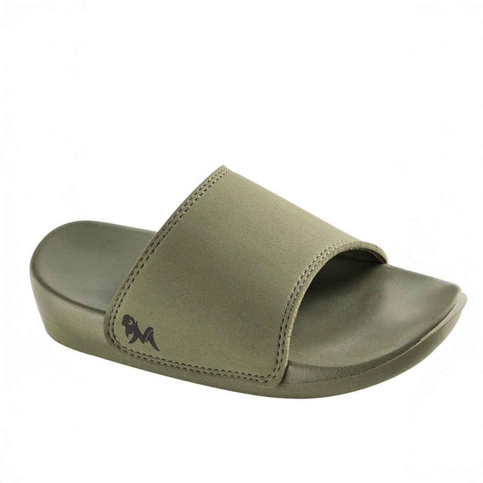 Neemans Unisex Eco Slides - Olive Green | UK 7