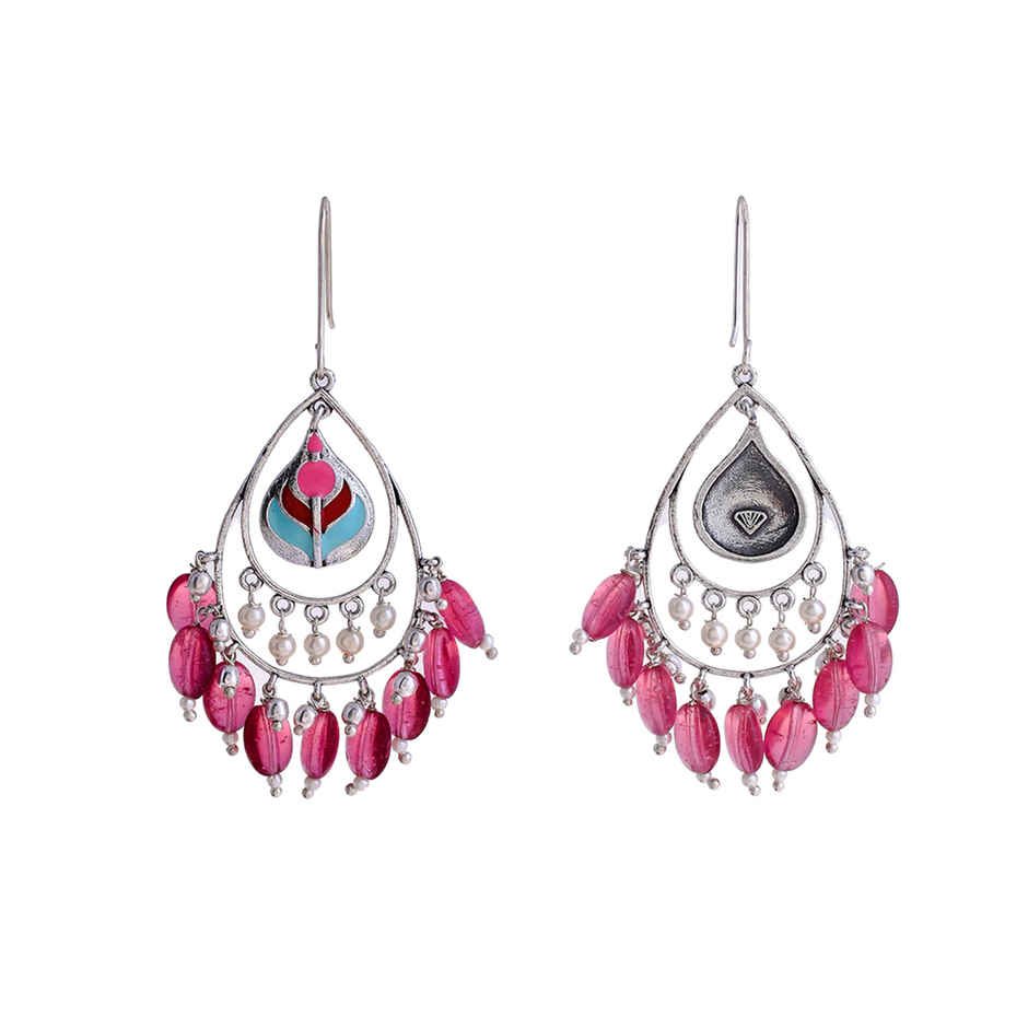 Voylla Bagh E Fiza Coloured Beads Earrings