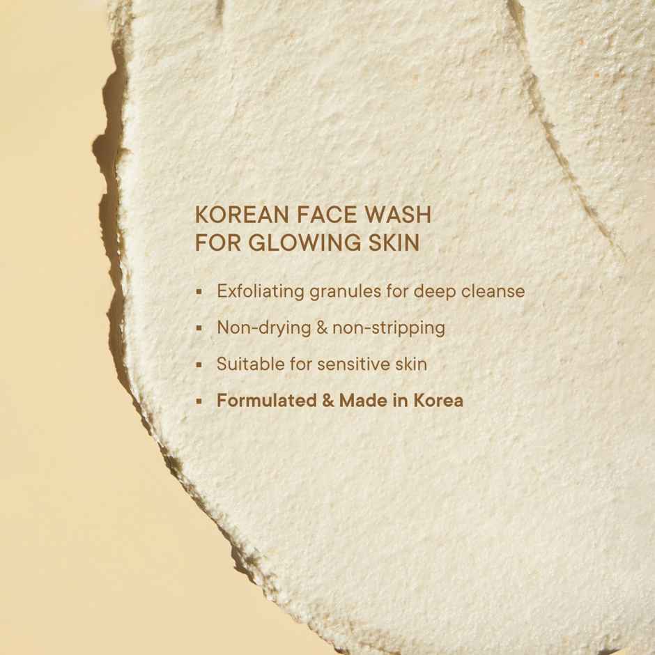 Quench Botanics Mesmerice Gentle Exfoliation Cream Face Wash | Korean Skin care, 100ml