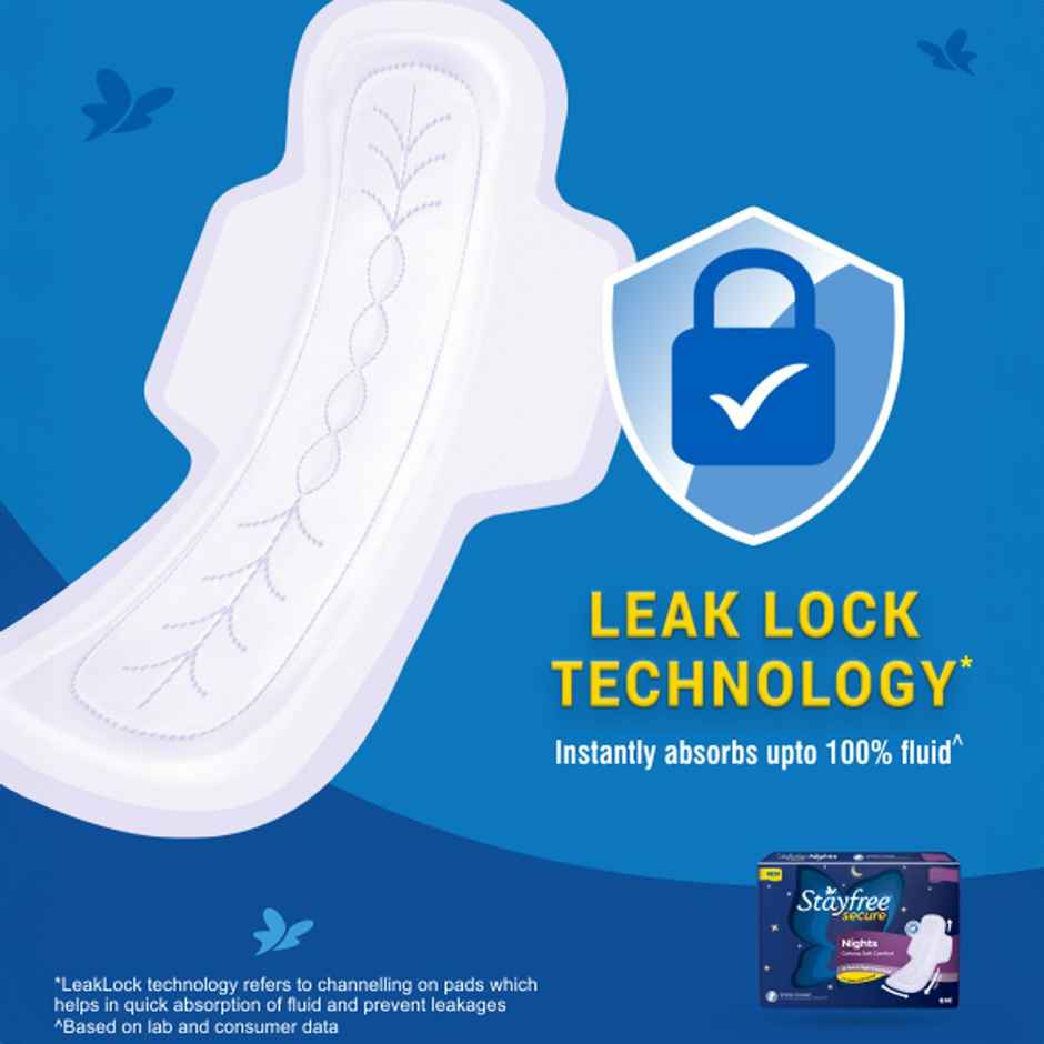 Stayfree Secure Nights XXL Sanitary Pads Combo