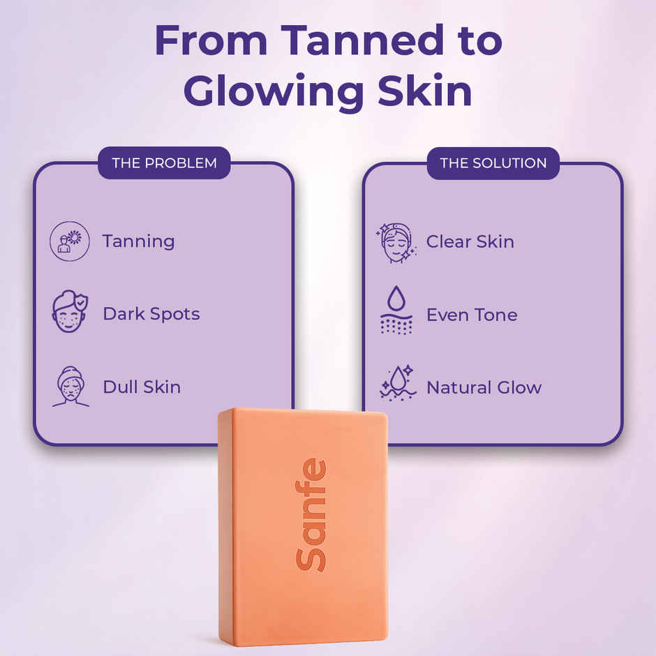 Sanfe Dark Spots Brightening 2% Kojic Acid Body Soap | Skin Whitening, Tan Removal Combo  