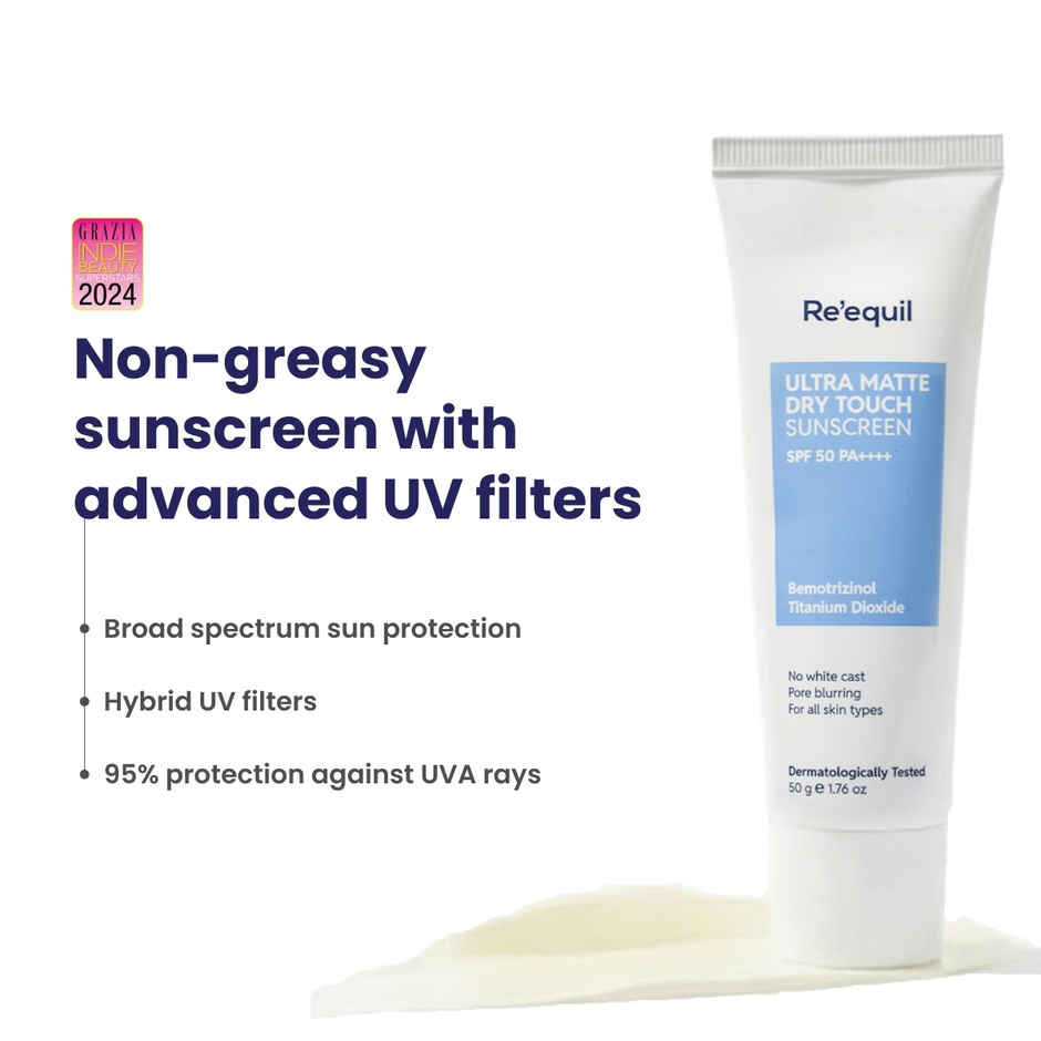 Re'Equil Ultra Matte Dry Touch Sunscreen SPF 50 PA++++