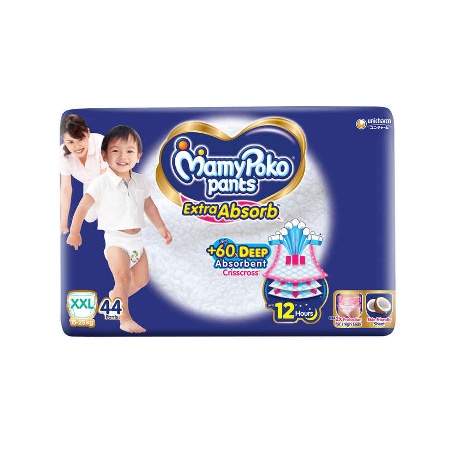 Mamypoko Extra Absorb Pant Style Diaper | 2XL | 44 pcs