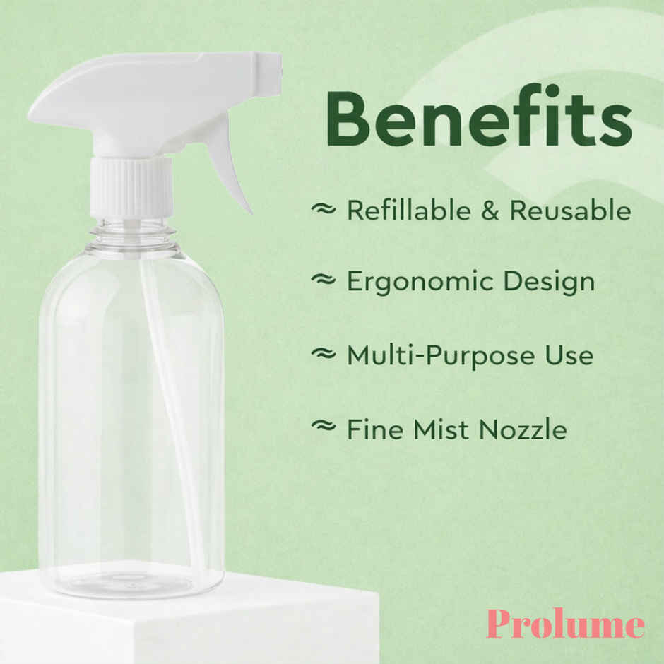 Sanfe Prolume Spray Bottle | 500 ml | Fine Mist Water Sprayer