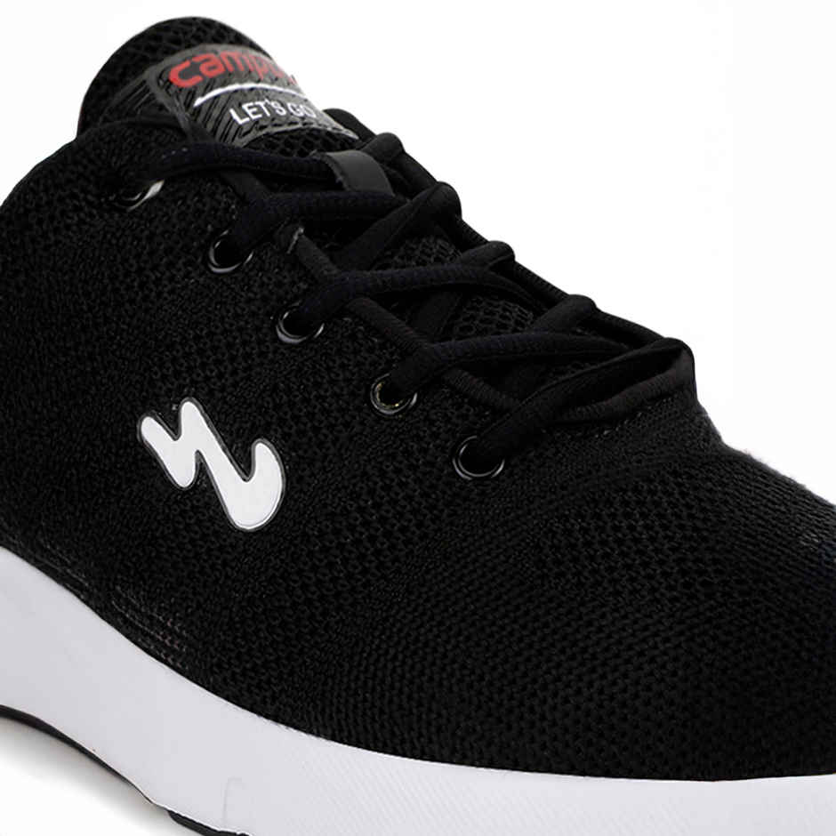 Campus Syrus Black Men's Running Shoes - UK 9