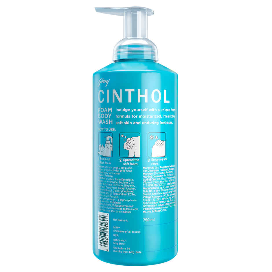 Cinthol Cool Foam Body Wash