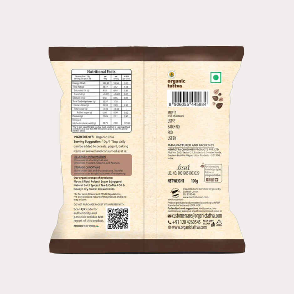 Organic Tattva Organic Chia Seeds