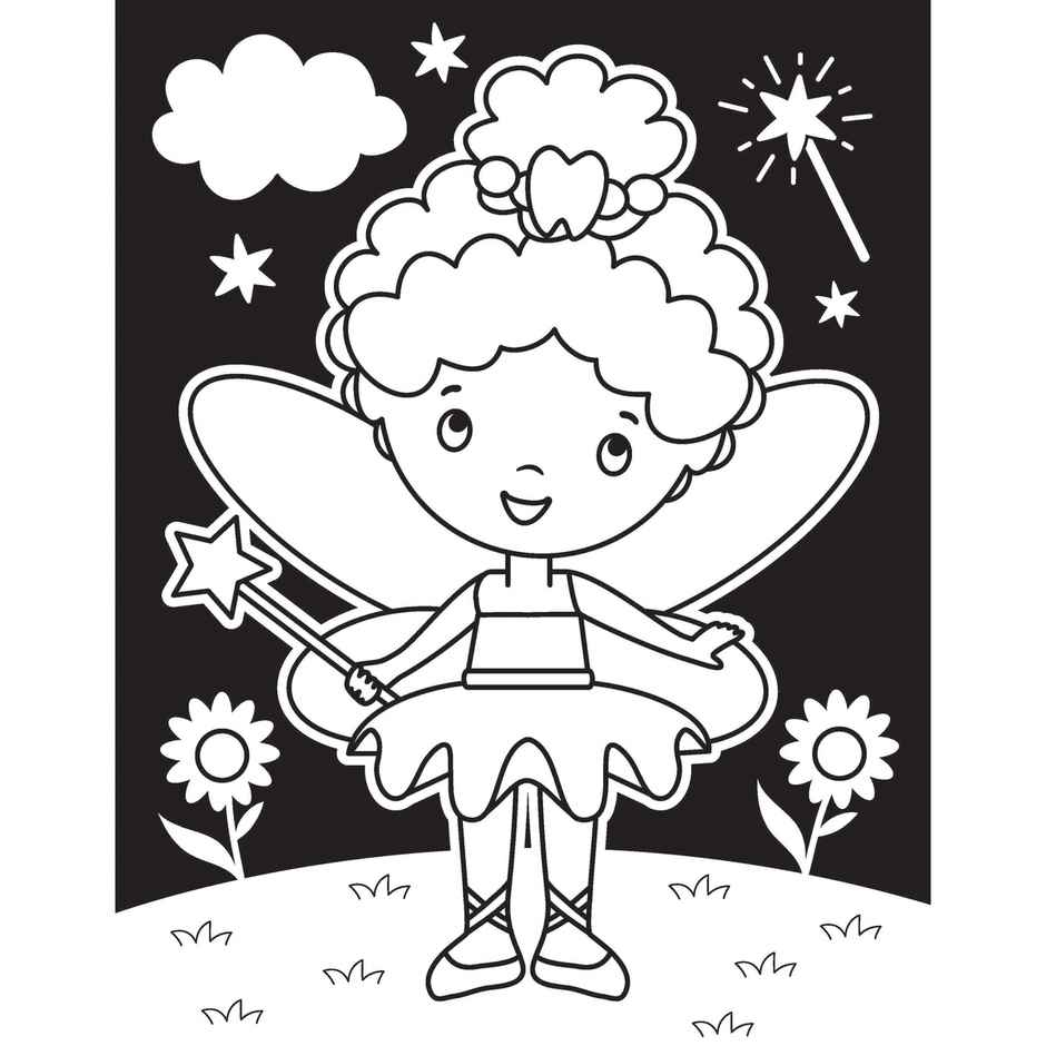Dreamland Little Fairy Neon Colour and Sticker Dots Book | Over 500 Stickers