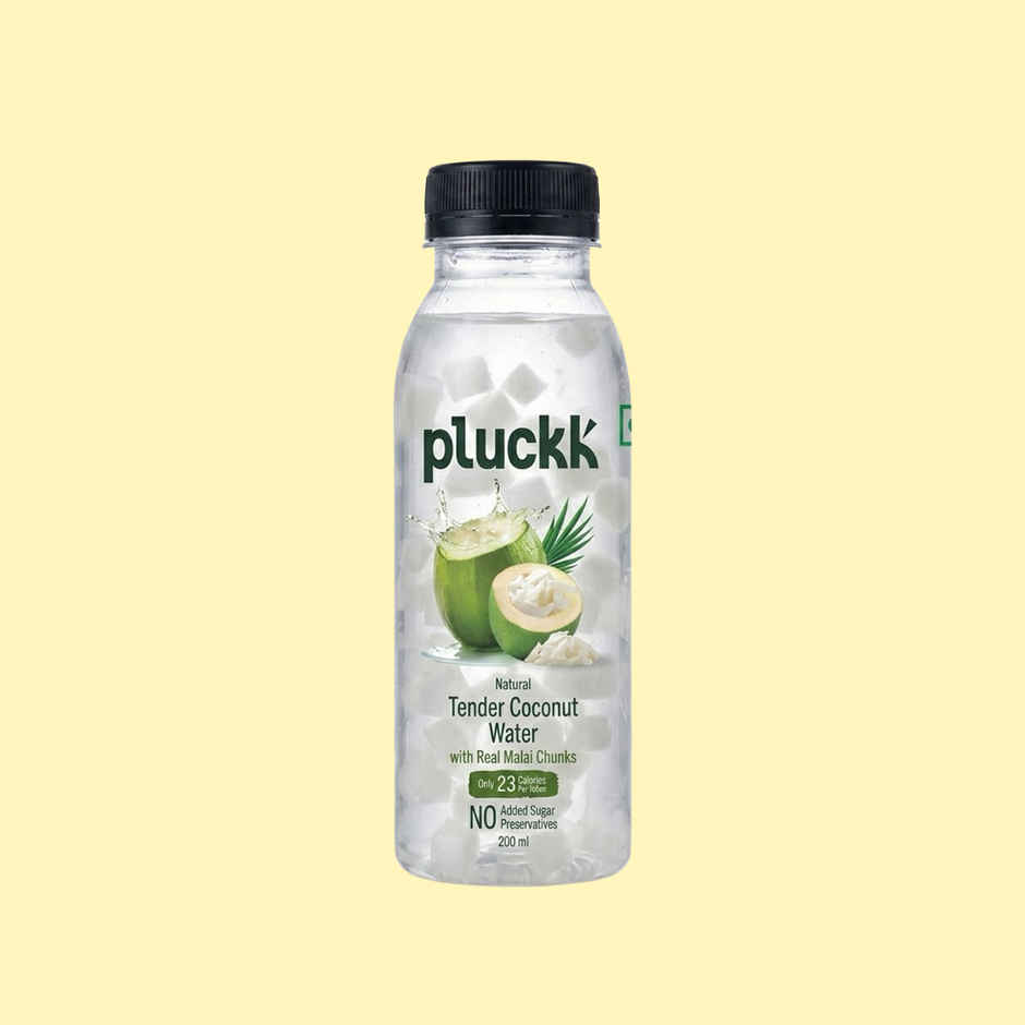 Pluckk Natural Tender Coconut Water With Malai Chunks | No Preservatives | No Added Sugar