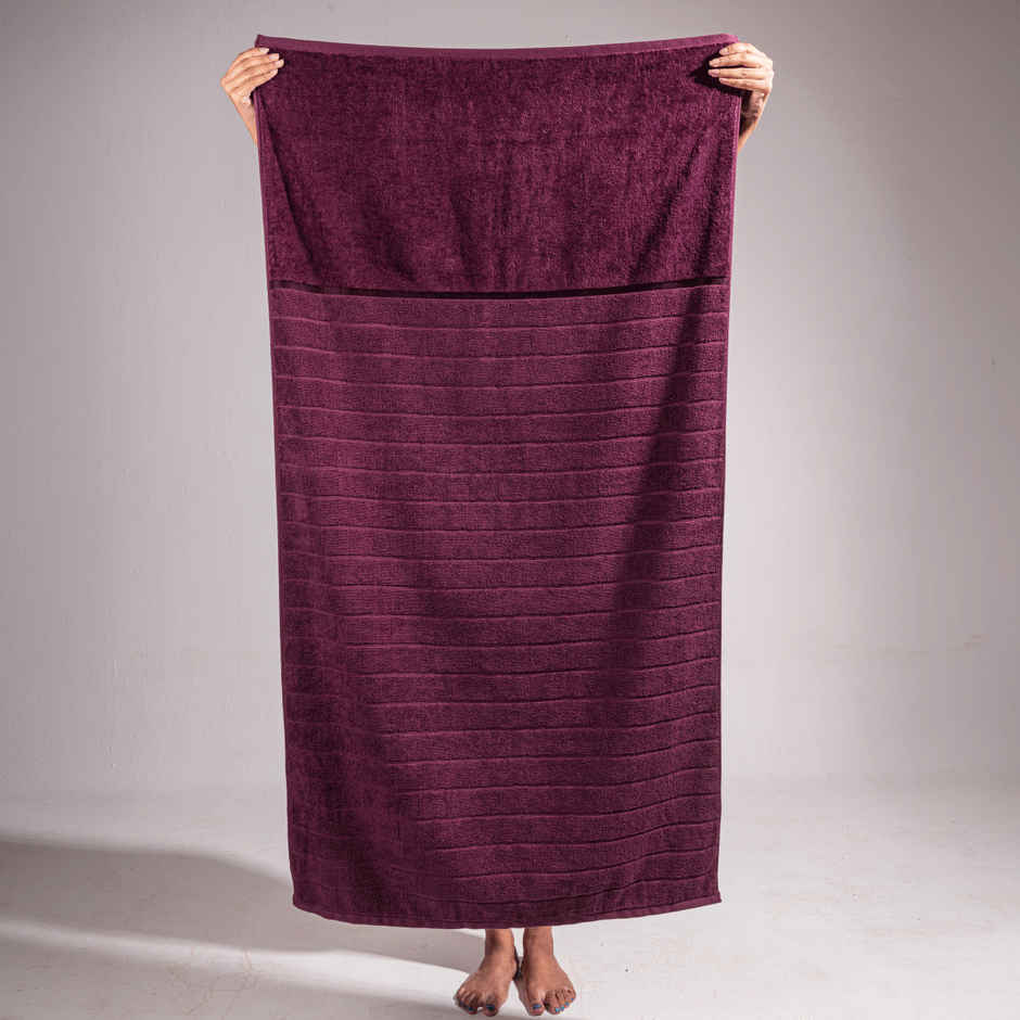 DaMENSCH Better Basic Premium Cotton Bath Towel | Maroon