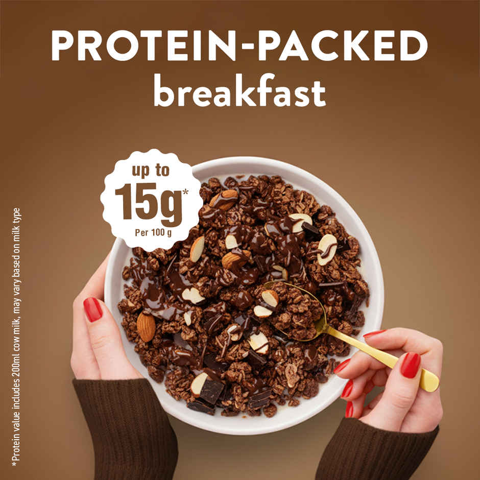 Bagrry's Belgian Dark Chocolate & Almonds Granola (Truly Natural Cocoa)