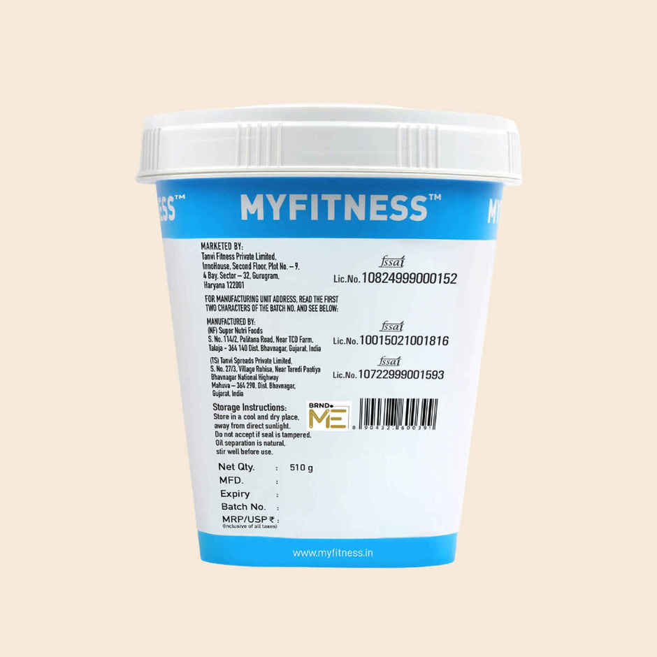 MyFitness Original Peanut Butter Crunchy Spread | High Protein