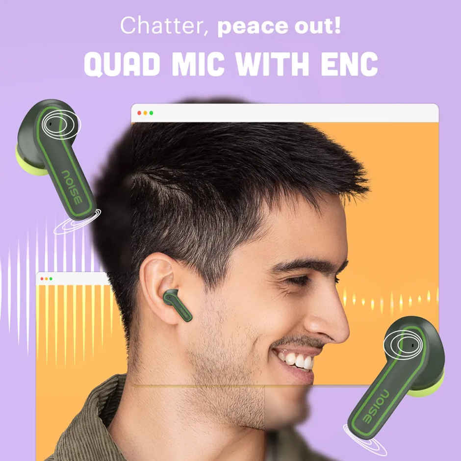 Noise Pop Buds Bluetooth Earbuds (Quad Mic with ENC)