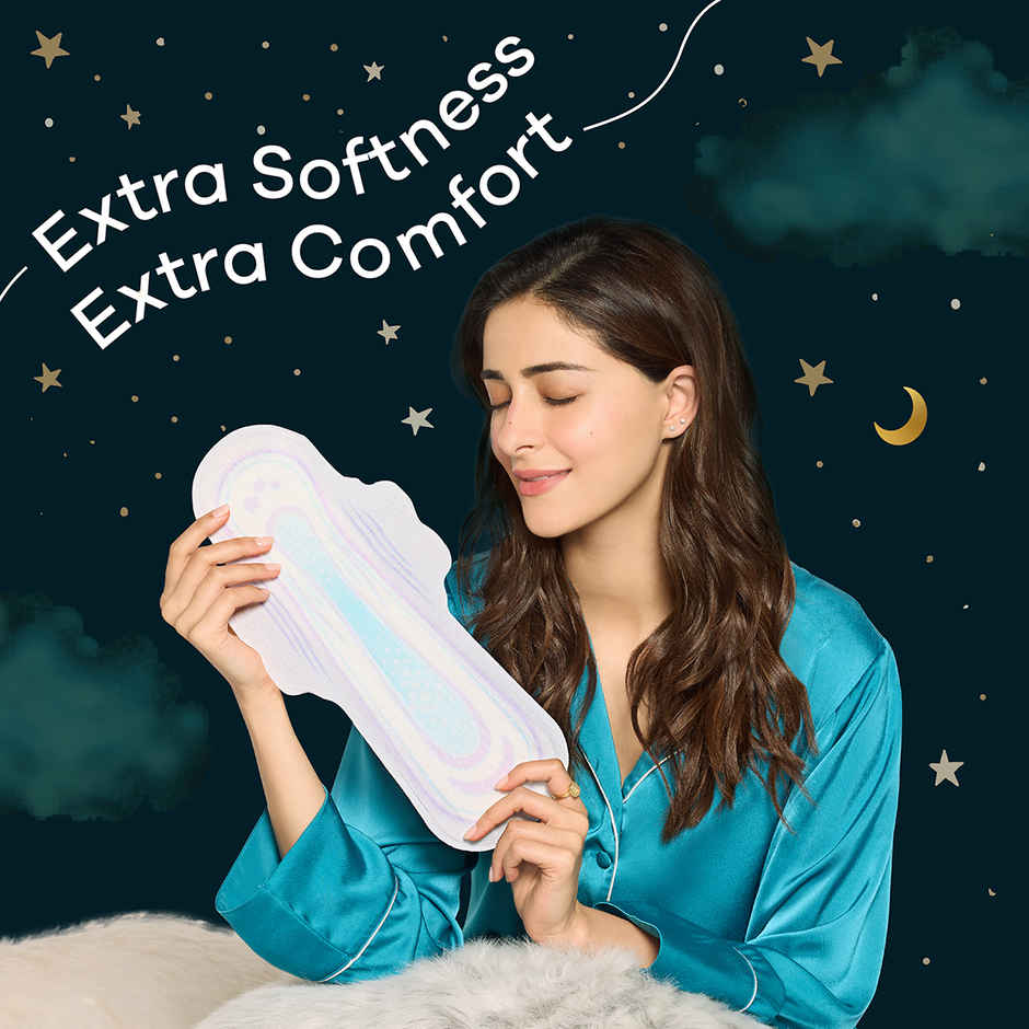 Whisper Bindazzz Nights Sanitary Pads | XXL+