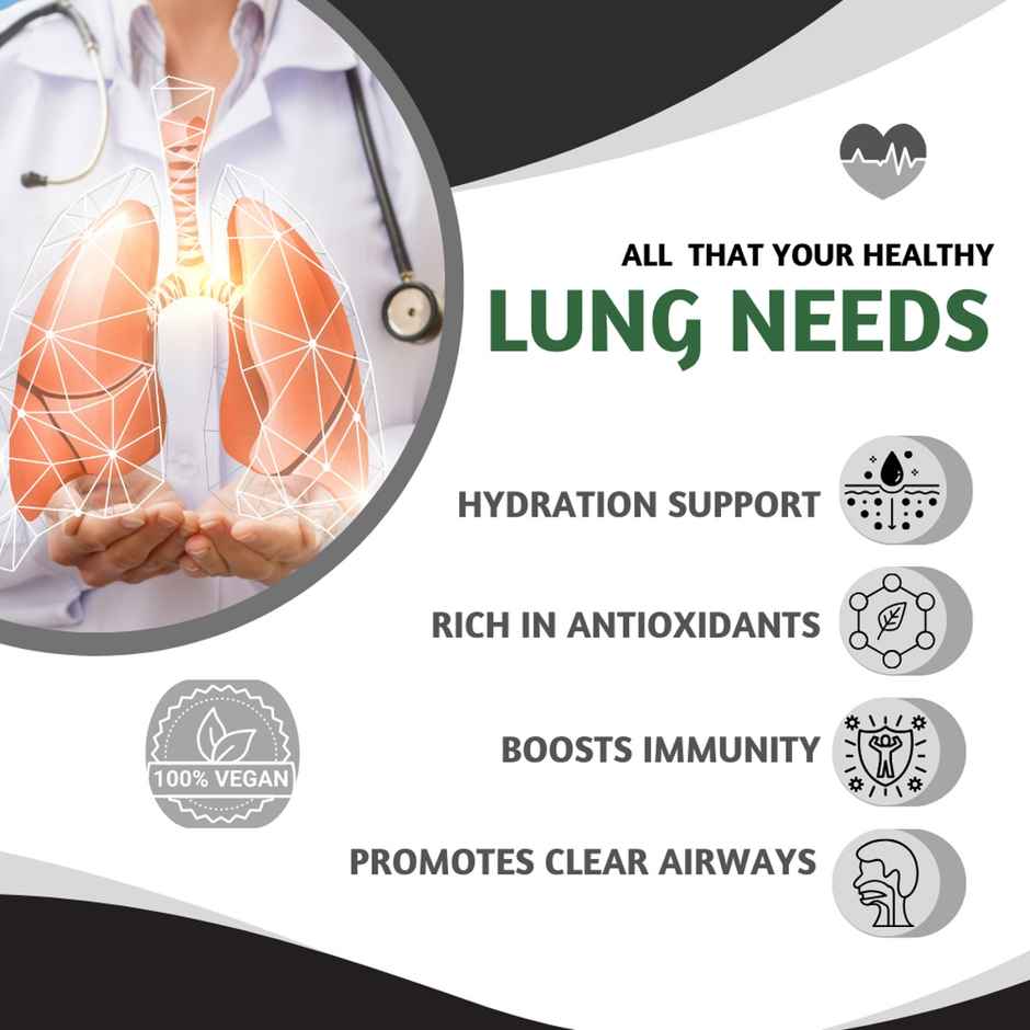 Pure Nutrition Lung Detox | Quercetin | Vitamin C | Ginger & Echinacea Blend