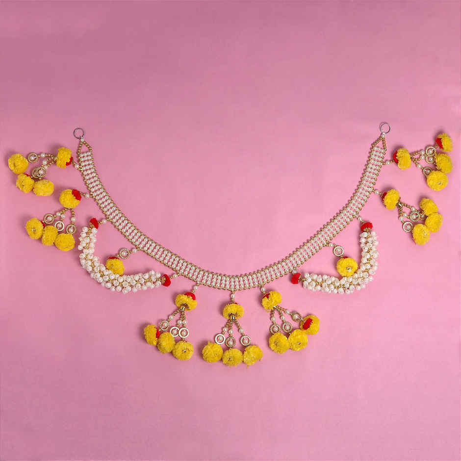 Beadwork Floral Toran For Decoration | Multicolour | Gullak