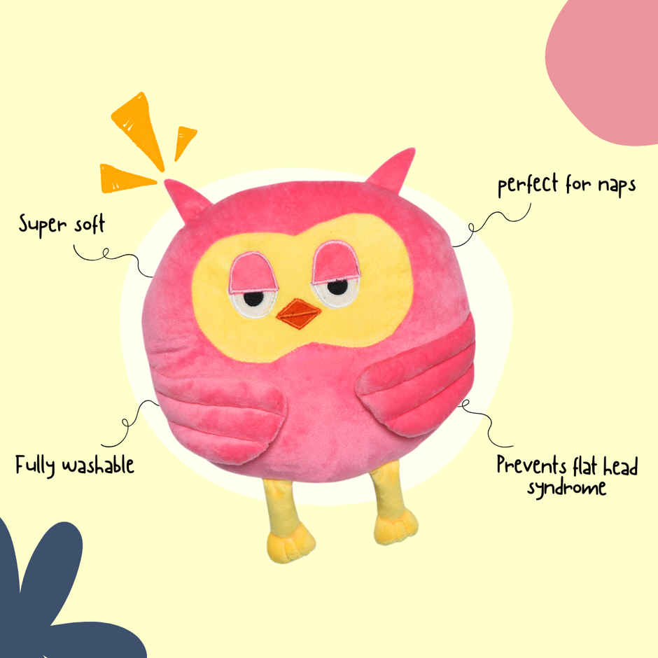 Toytales Cute Owl Soft Toy | Plushie Stuffed Bird Animal | Toys For Kids | Birthday Gift
