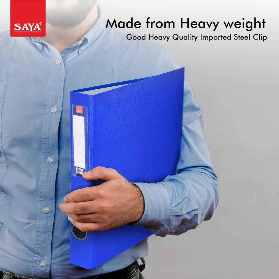 Saya 2-D A4 Ring Binder File | Paperboard Document Organizer for Office & School Use