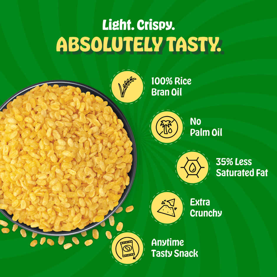 Too Yumm Moong Dal Namkeen, 35% Less Saturated Fats, No Palm Oil Healthy Munchies