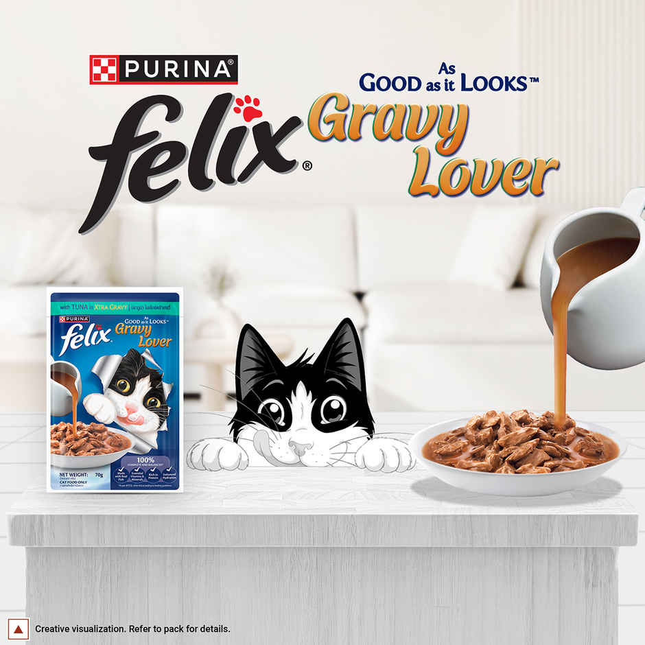Felix Purina Felix Gravy Lover, Meaty Tuna Chunks