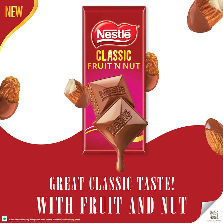 Nestle Classic Fruit N Nut Almond and Raisins Chocolate