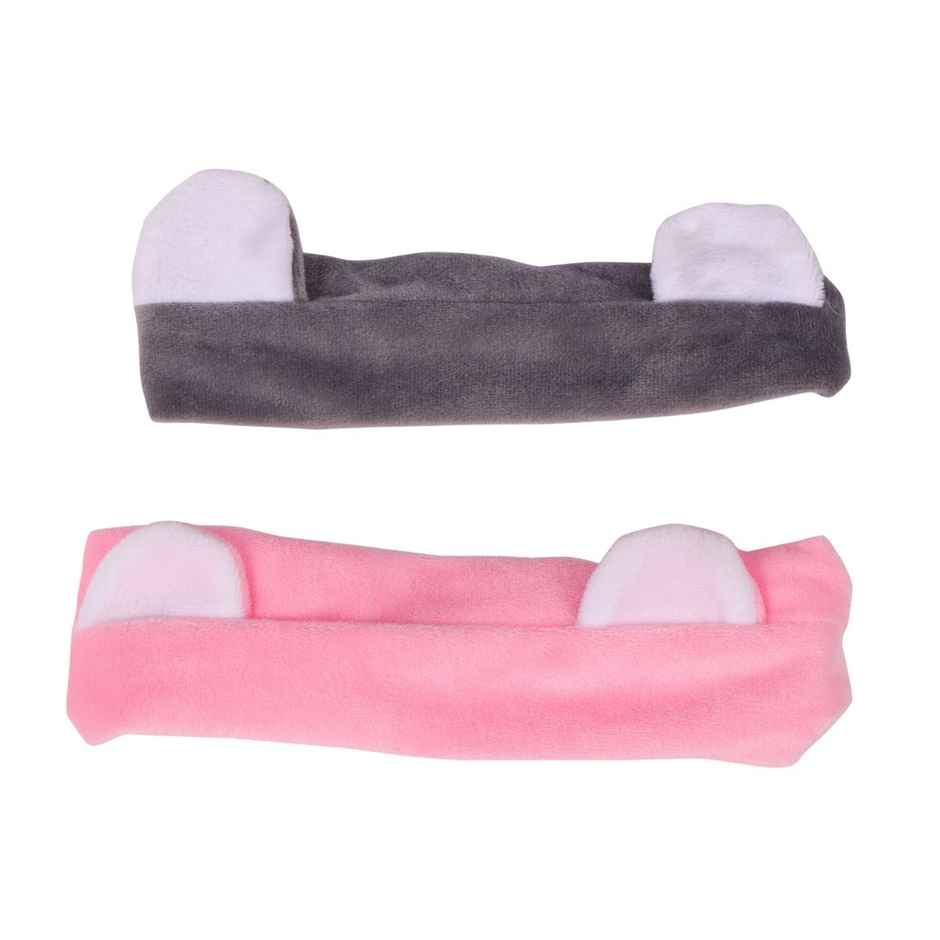 Matkooz Cat Ear Headband (Pink Grey)