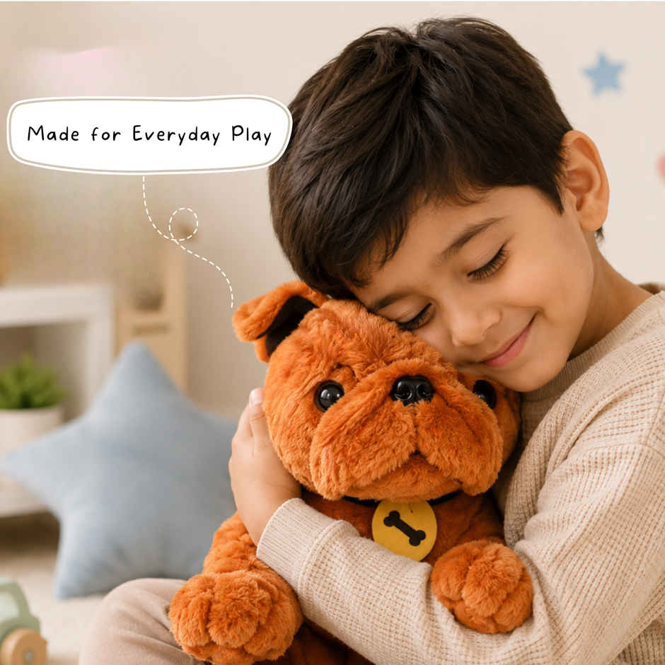 ToyTales Bruno Dog Plush Toy | Stuffed Animal Soft Toy | Birthday Gift for Kids | Gift Baby | 30cm