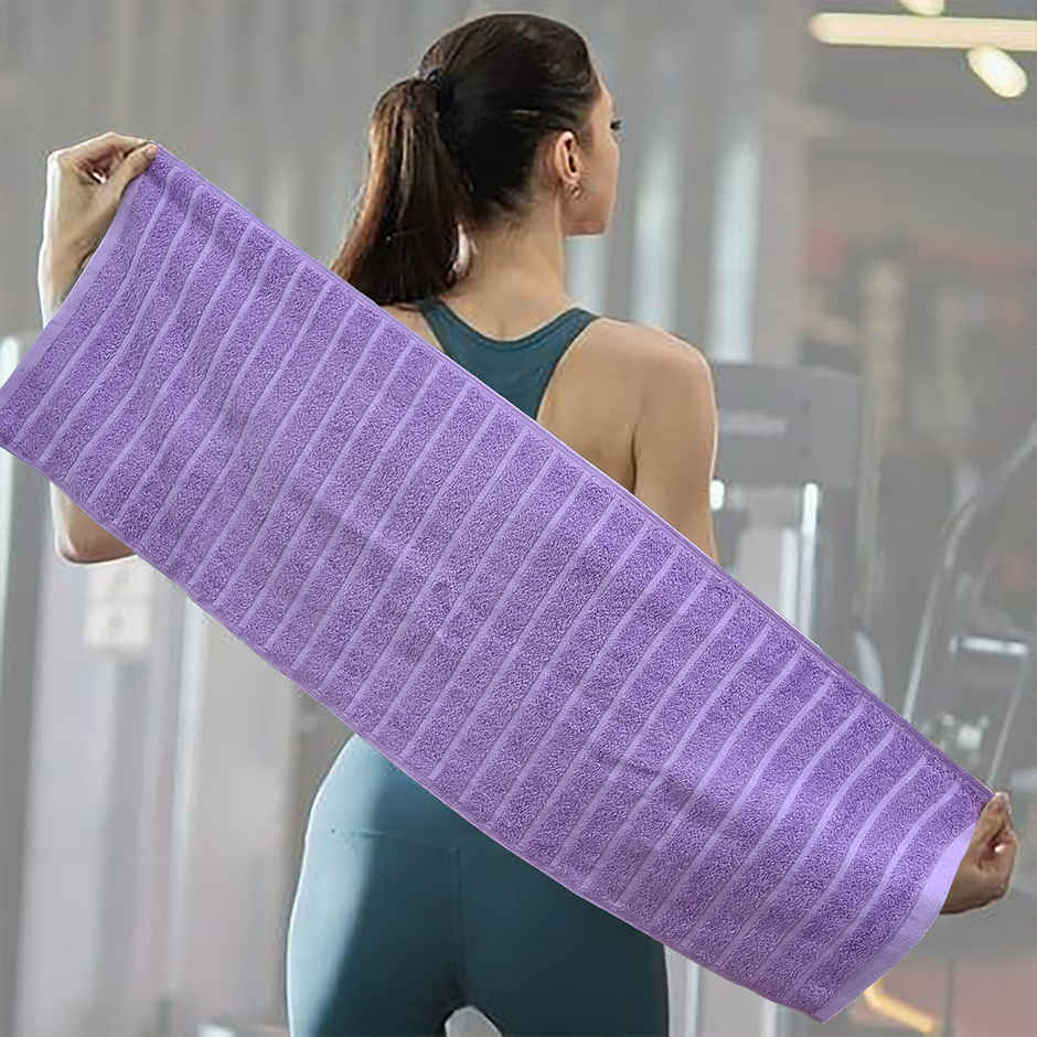 Nautica Super Soft Cotton Gym Towel Set | Purple