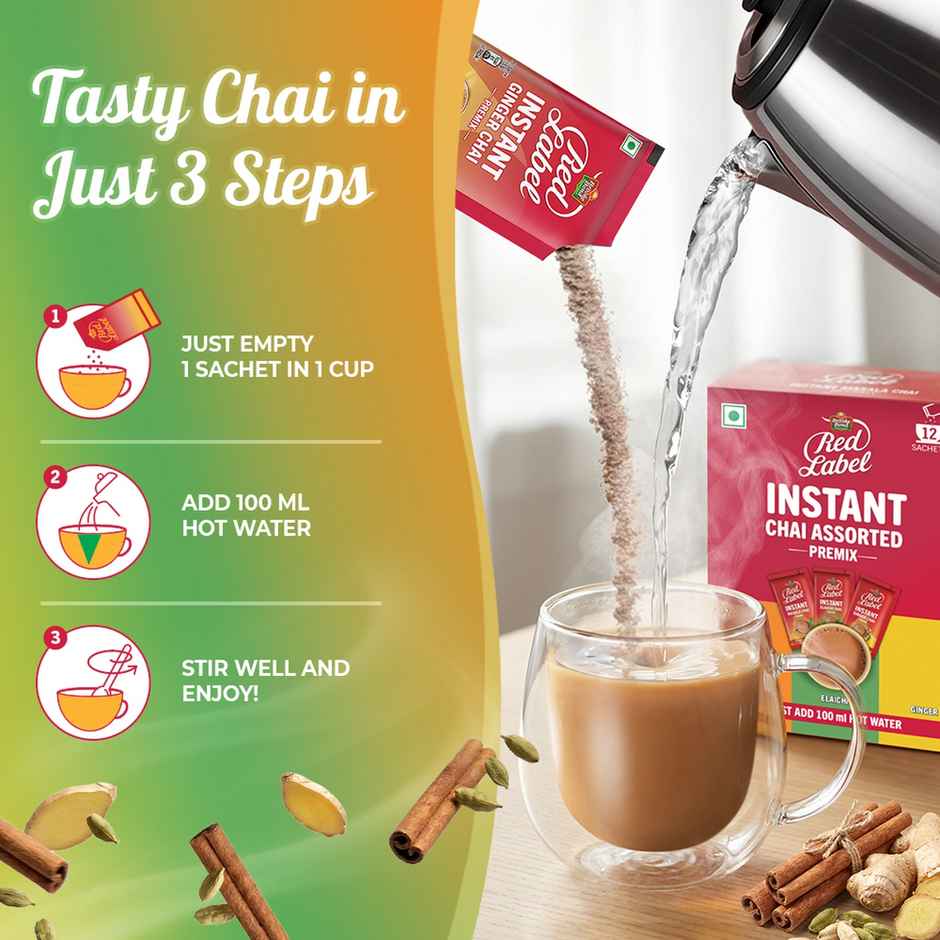 Red Label Instant Assorted Chai Premix