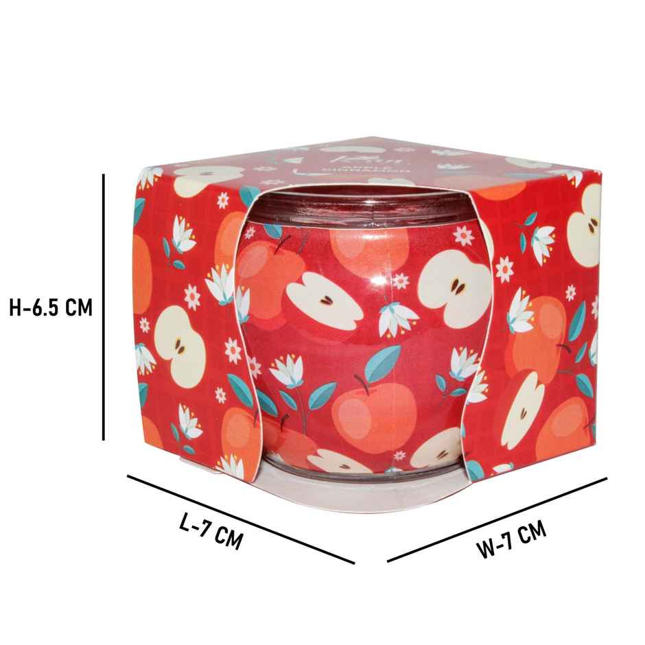 Shrink Sleeve Glass Candle | Apple & Cinnamon | Pan Aromas