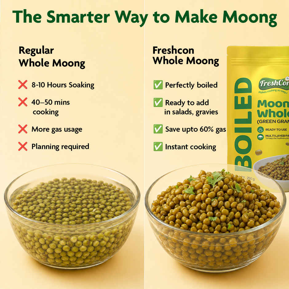 Freshcon Cooked Moong | Green Gram Combo