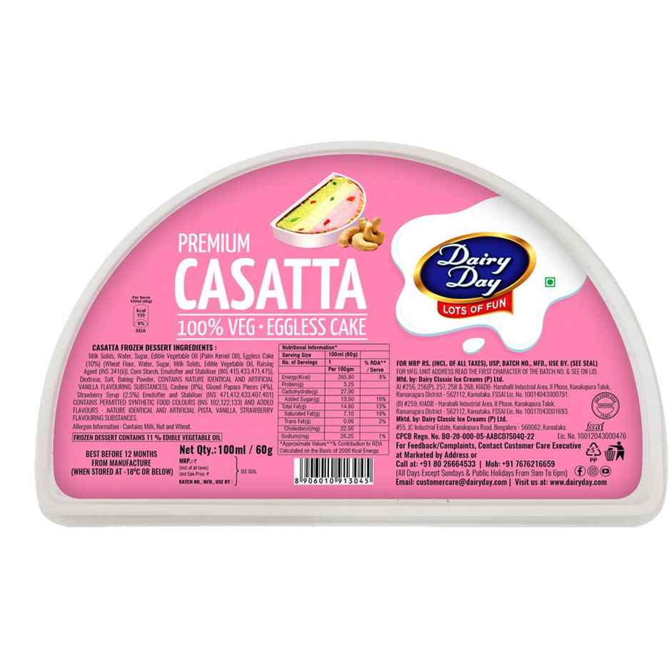 Dairy Day Premium Cassata Ice Cream Combo 