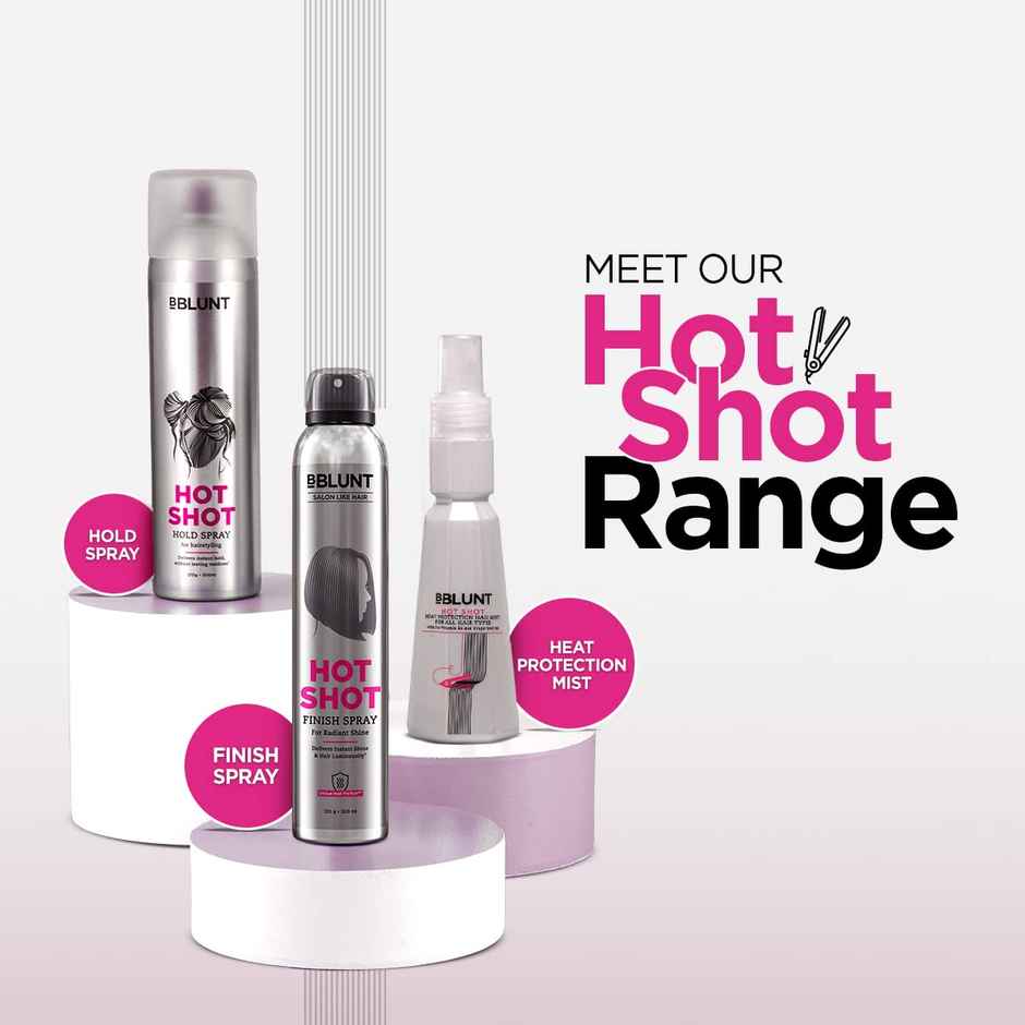 Bblunt Hotshot Finish Spray Delivers Radiant Salon-like Hair