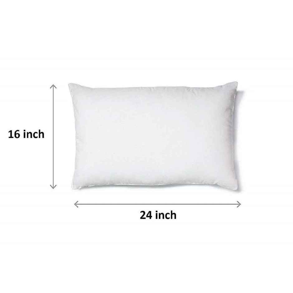 Kuber Industries Luxurious 6 Piece Microfiber Pillow Filler (CTKTC22187 | White | 16x24 inches)