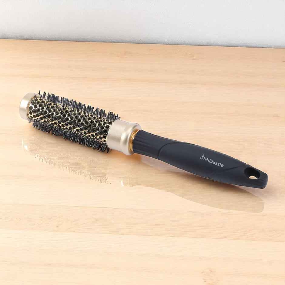 MiDazzle Premium Curl Gold & Black Hair Brush - M410 MIHB0012