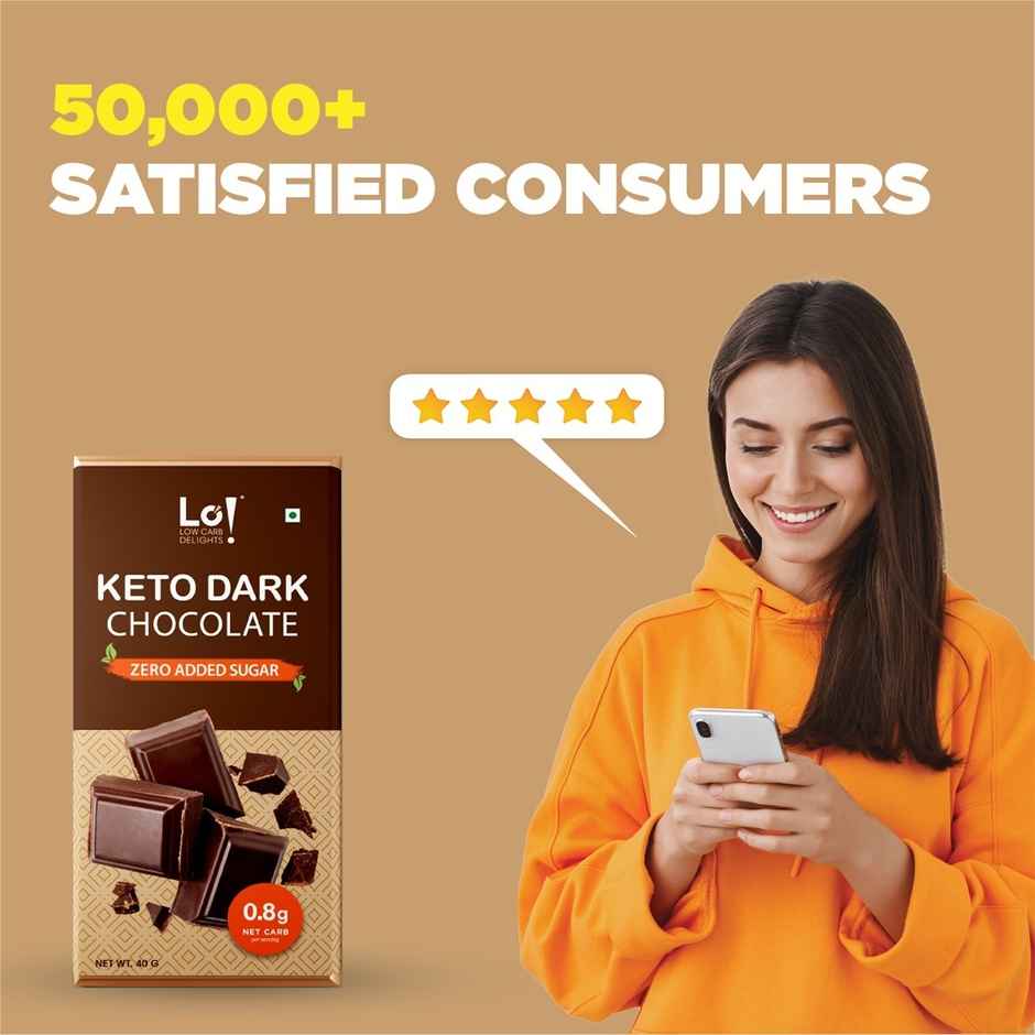 Lo Foods Keto Dark Chocolate Bar | Compound Sugar Free Chocolate