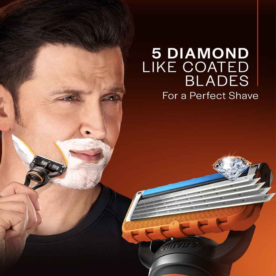 Gillette Fusion Manual Shaving Razor Blades For Men (10 Cartridges)