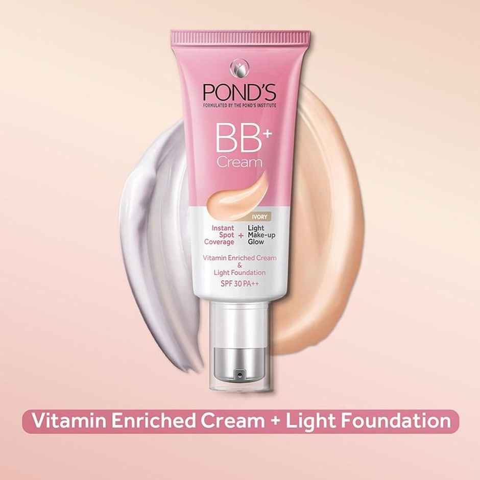 Pond's Bb+ Cream Instant Spot Coverage + Light Make-Up Glow Lvory