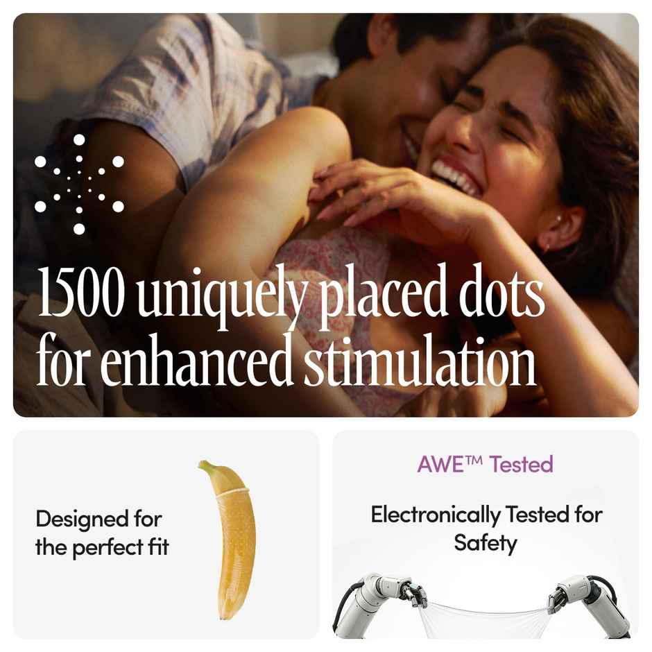 Bold Care Extra Dotted Condom - 1500 Raised Dots Combo