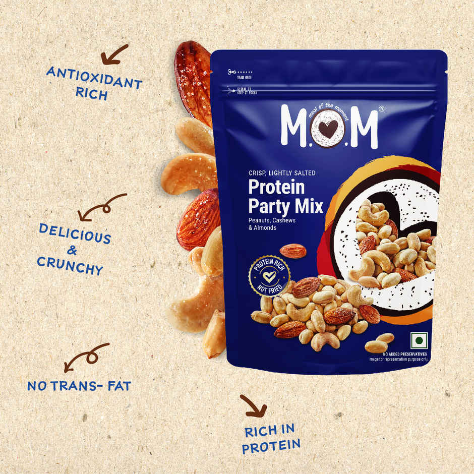 MOM Protein Party Mix | Almond, Cashew, Peanut