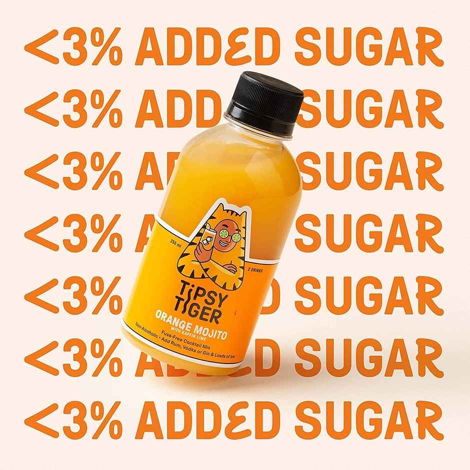 Tipsy Tiger Orange Mojito | Citrus Flavoured Mixer