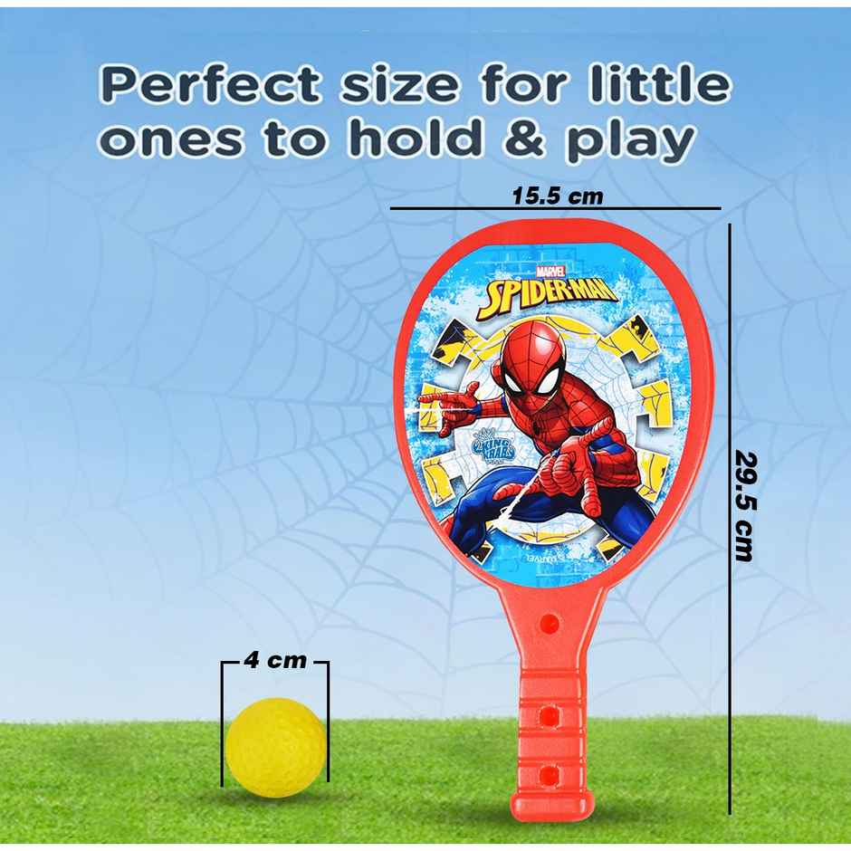Itoys My First Plastic Racket Set-ultimate Spiderman (Colour May Vary)
