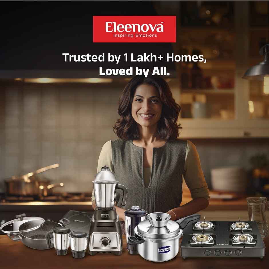 Eleenova Magnite 1200 W Induction-BIS-Safe, Fast-Heat Crystal Glass with Indian Presets