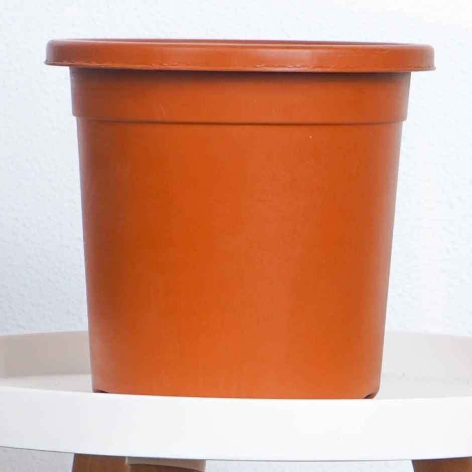 Nurturing Green - Nursery Plastic Pots for Plants | Set of 5 | Terracotta | Size: 20cm x 19cm