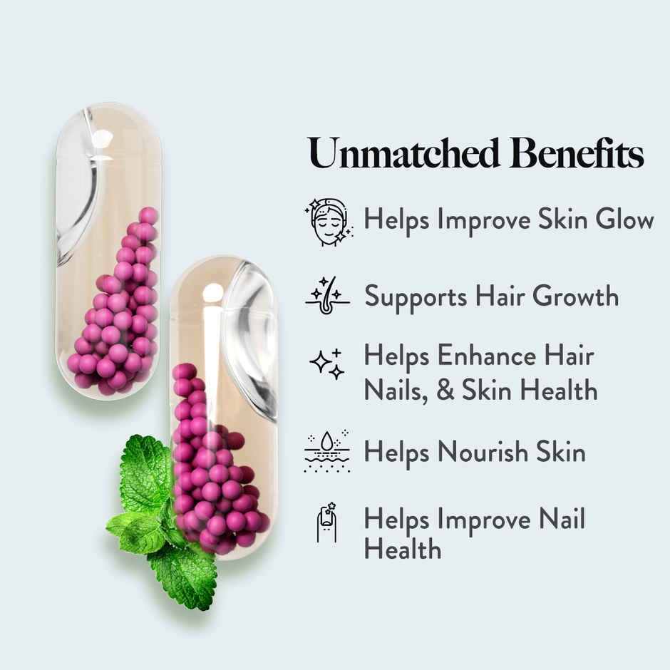 Wellbeing Nutrition Slow Skin, Hair & Nails Men & Women Glutathione, Hyaluronic acid, Biotin